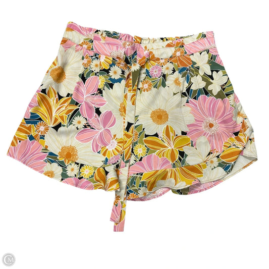 Shorts By Dr2 In Cream & Pink, Size: Xl