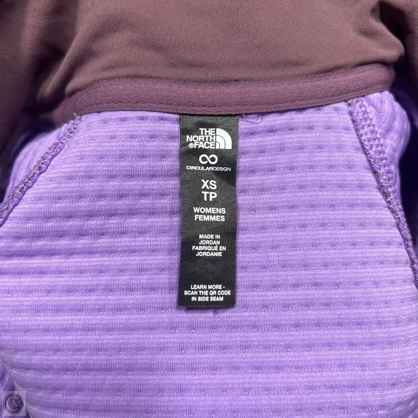 Athletic Jacket By The North Face In Purple, Size: Xs