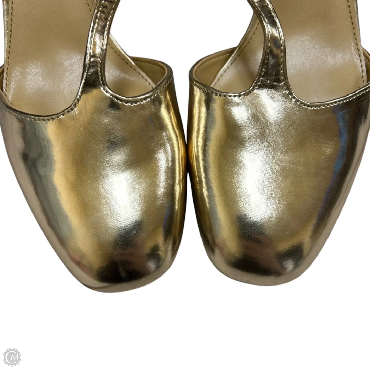 Shoes Heels Block By J. Crew In Gold, Size: 8