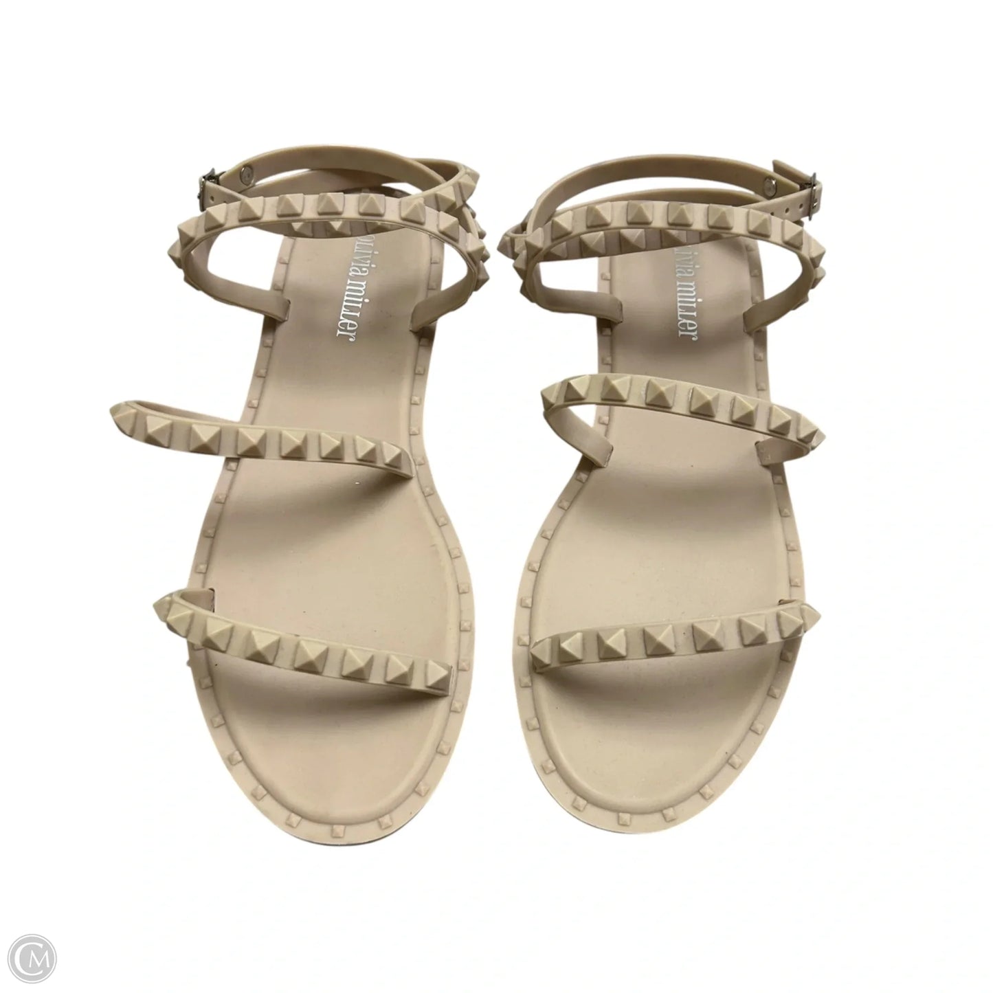 Sandals Flats By Olivia Miller In Beige, Size: 9