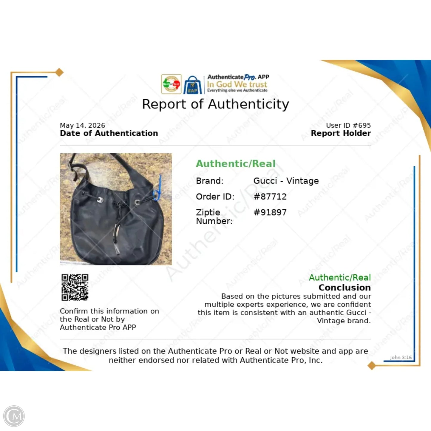 Handbag Luxury Designer By Gucci, Size: Medium