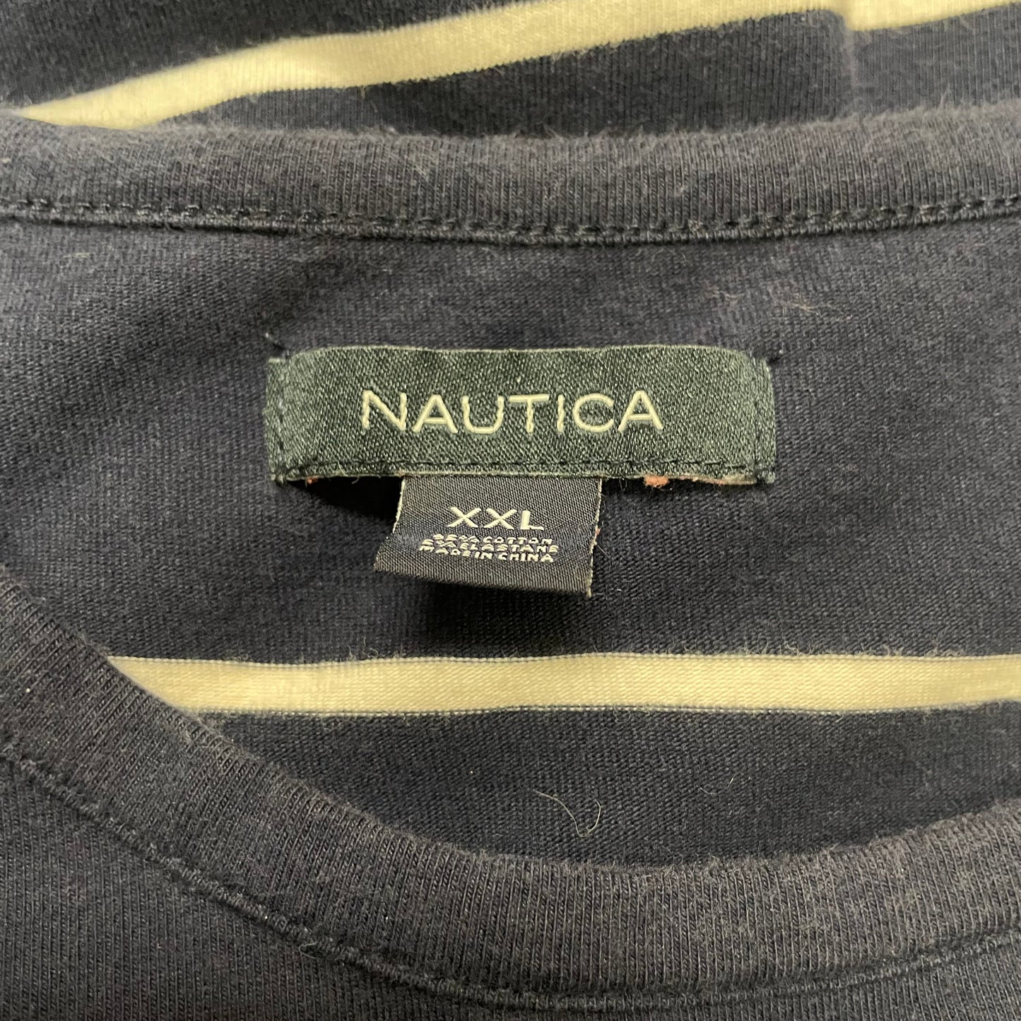 Navy Dress Casual Midi By Nautica, Size: Xxl