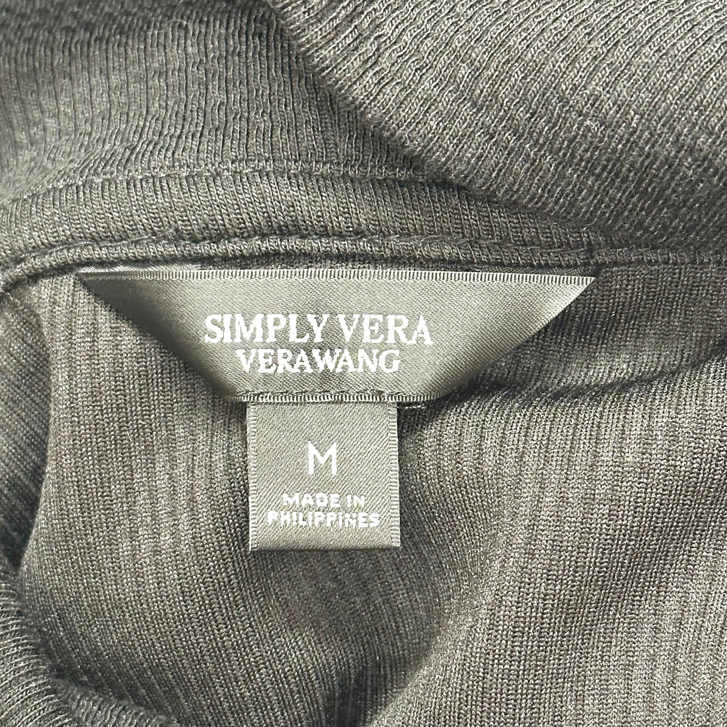 Sweater By Simply Vera In White Black, Size: M