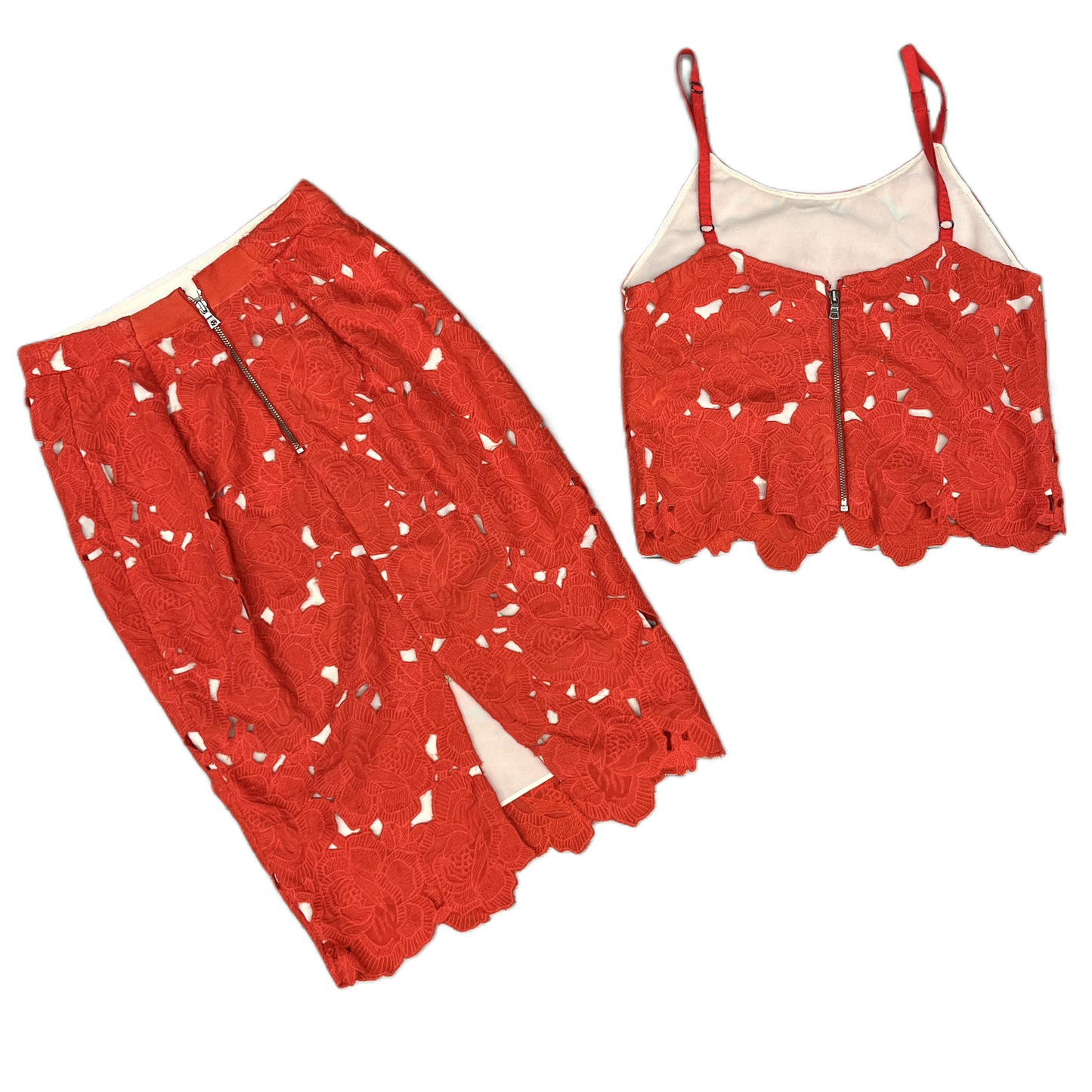 Red Skirt Set 2pc By Alice + Olivia, Size: Xs