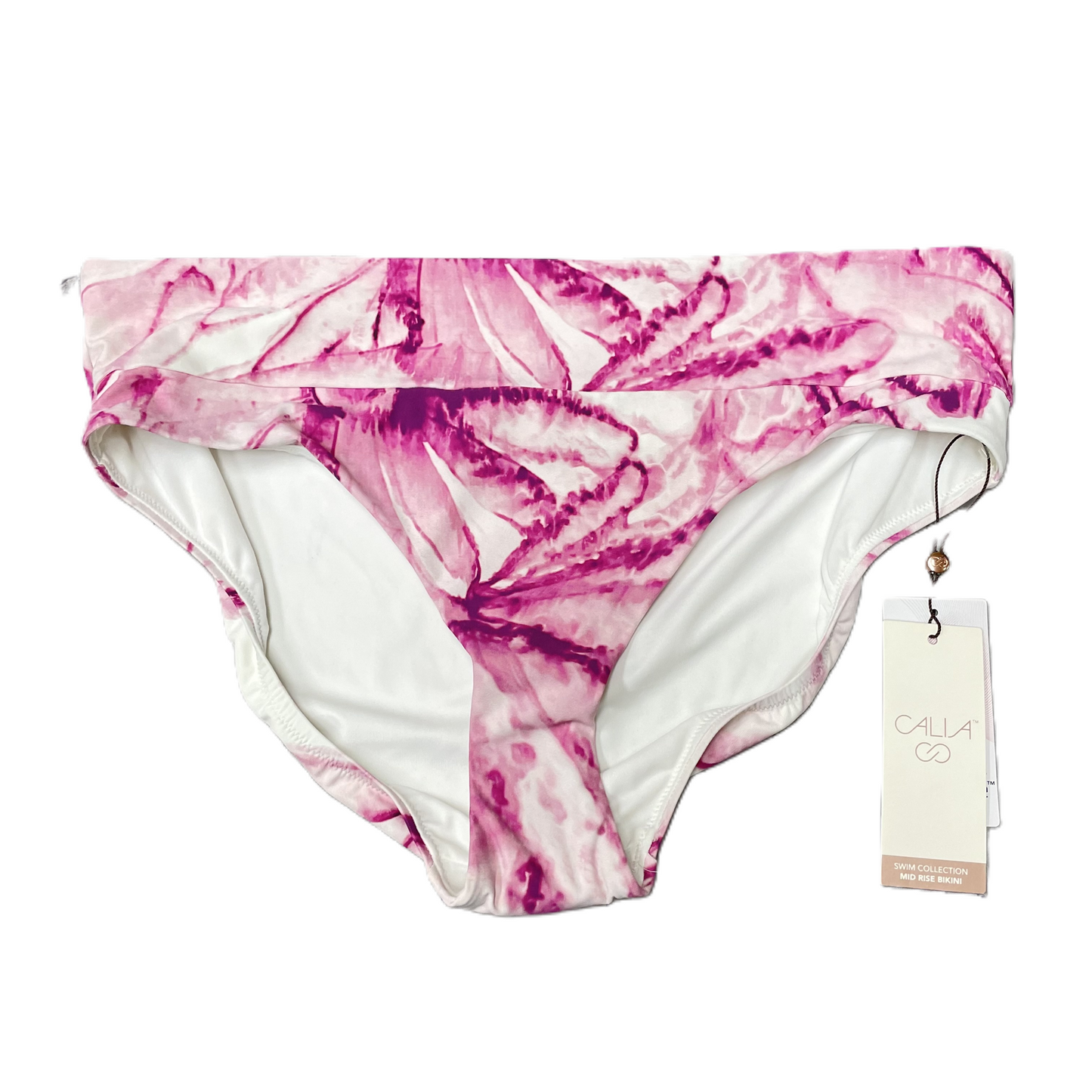 Purple & White Swimsuit Bottom By Calia, Size: L