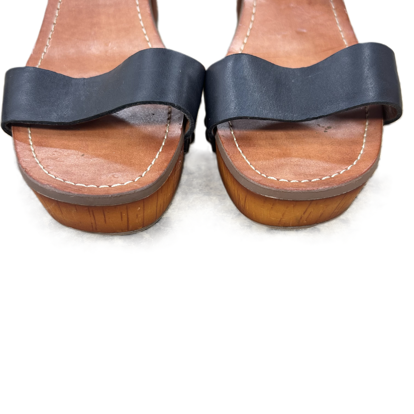 Black Sandals Heels Block By Lucky Brand, Size: 8.5