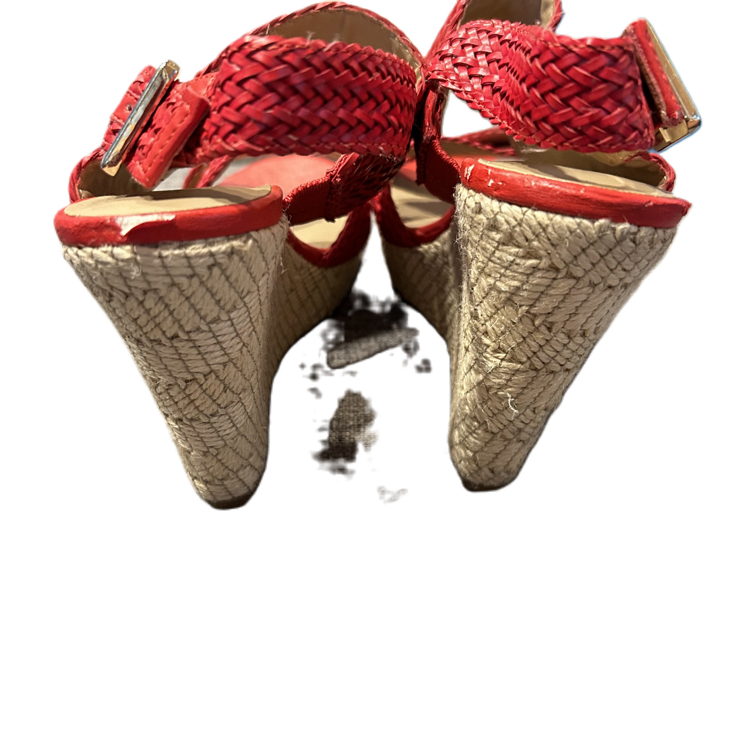 Red Sandals Heels Wedge By Sole Society, Size: 7.5