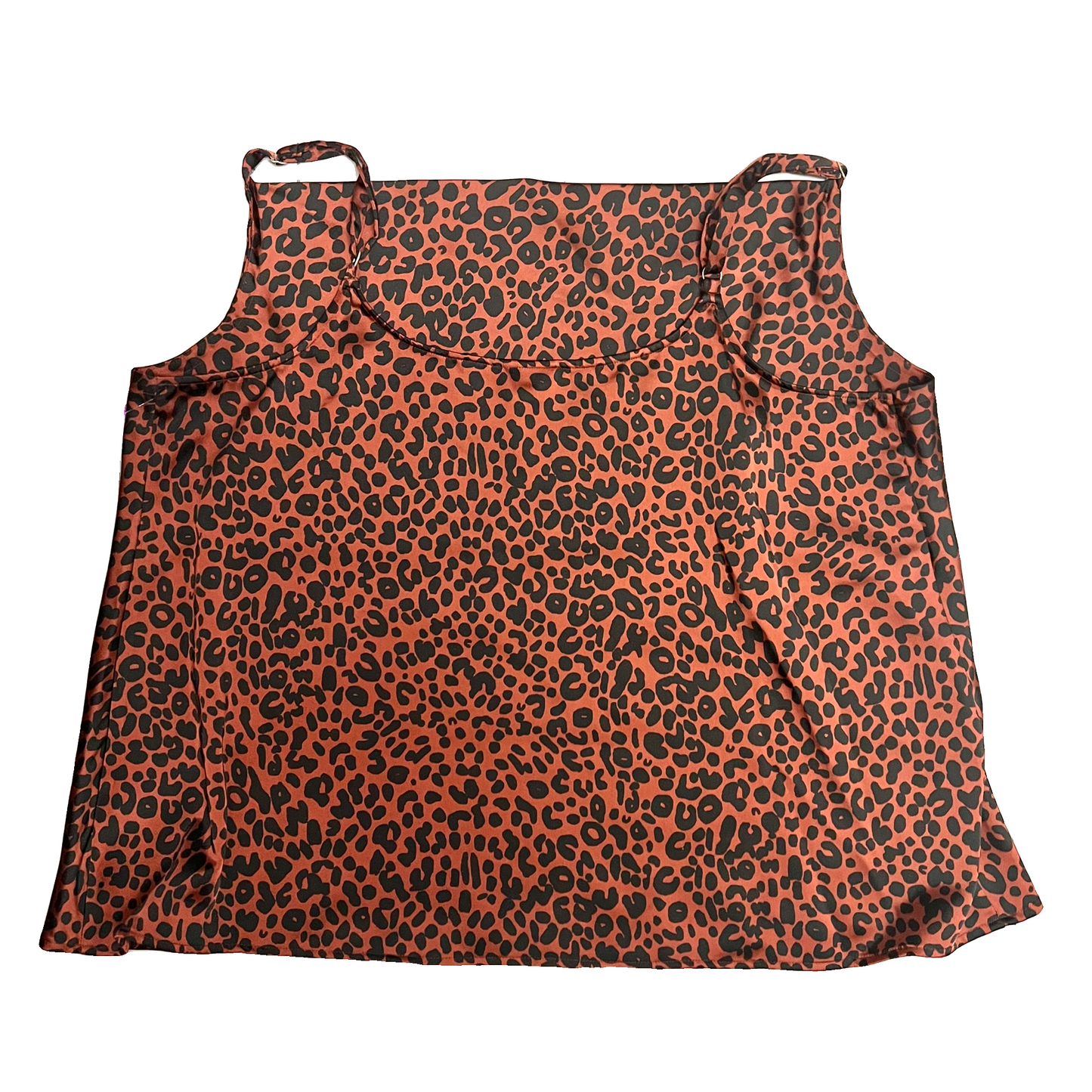 Top Sleeveless By Ava & Viv In Animal Print, Size: 2x