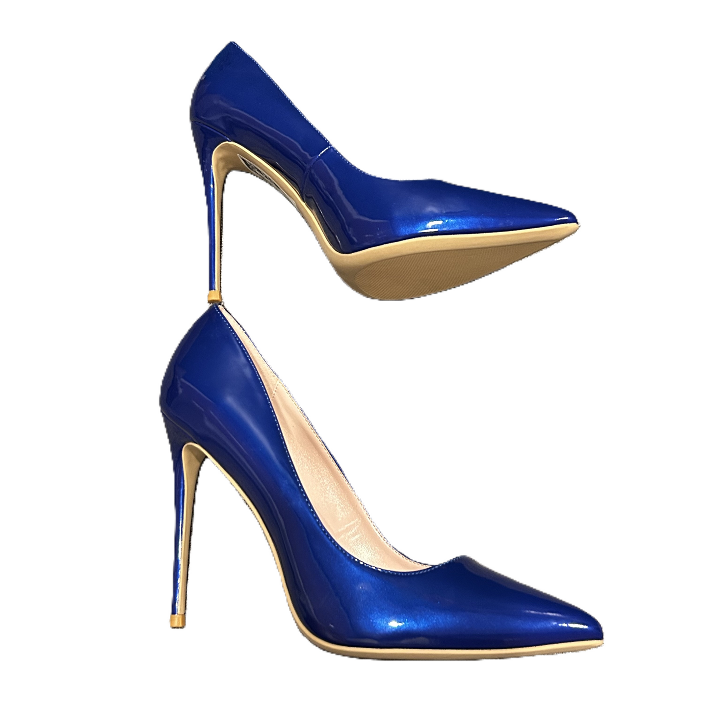 Blue Shoes Heels Stiletto By Genshuo, Size: 12