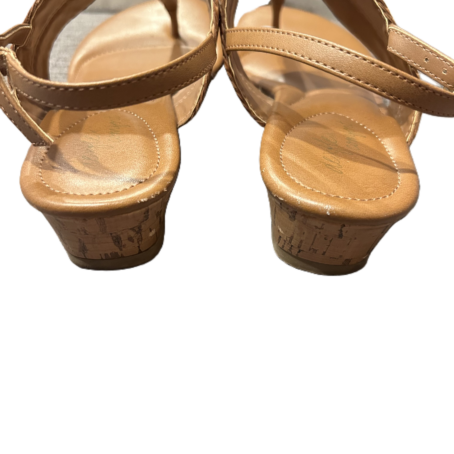 Brown Sandals Heels Platform By American Eagle Shoes, Size: 5.5