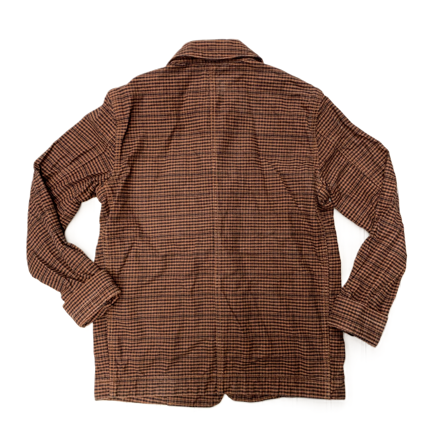 Jacket Shirt By Everlane In Plaid Pattern, Size: S