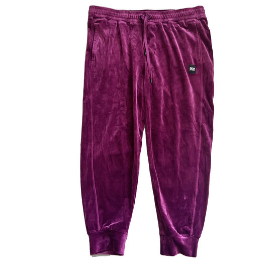 Pants Joggers By Dkny In Purple, Size: L