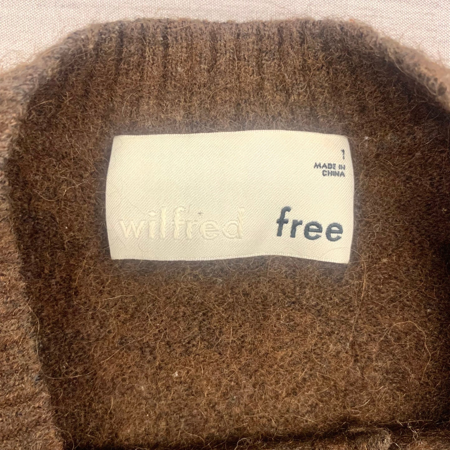 Sweater By Wilfred In Brown & Cream, Size: Xs