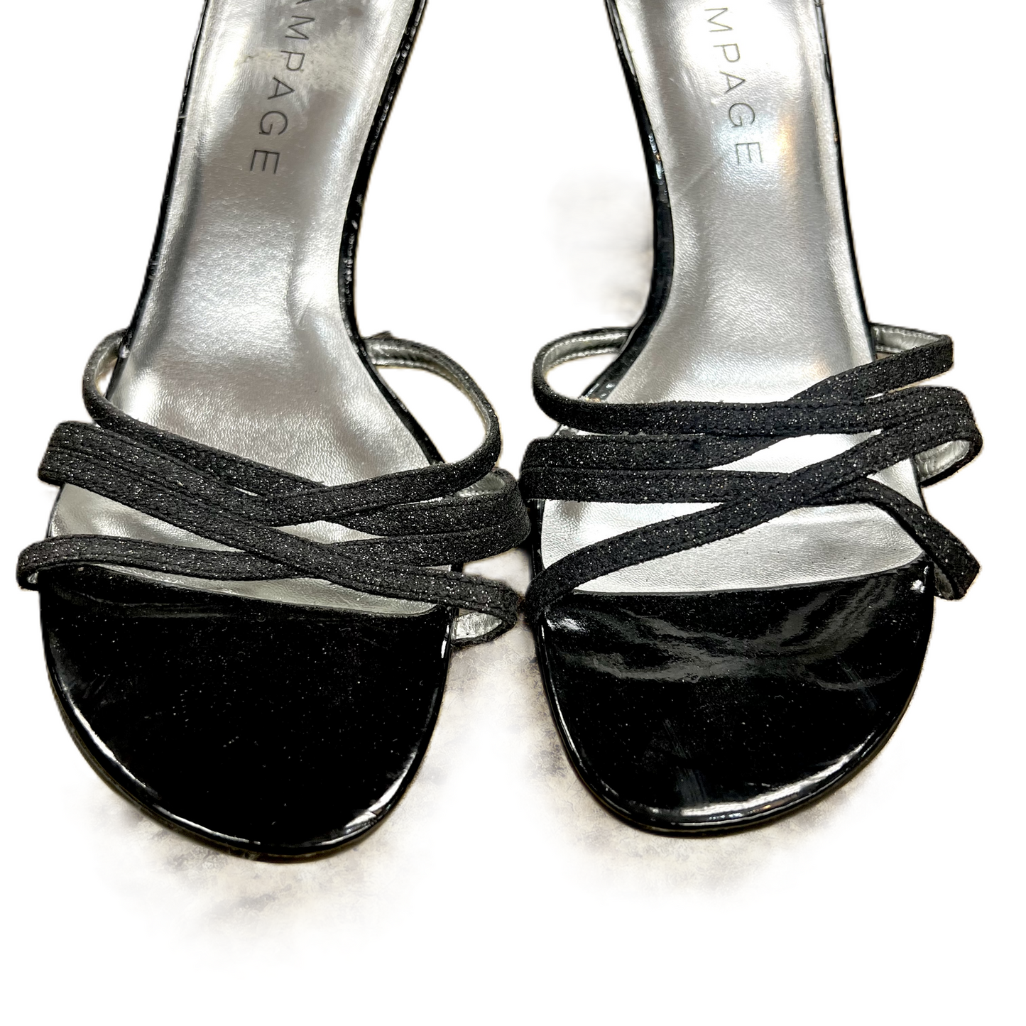 Sandals Heels Kitten By Rampage In Black, Size: 8