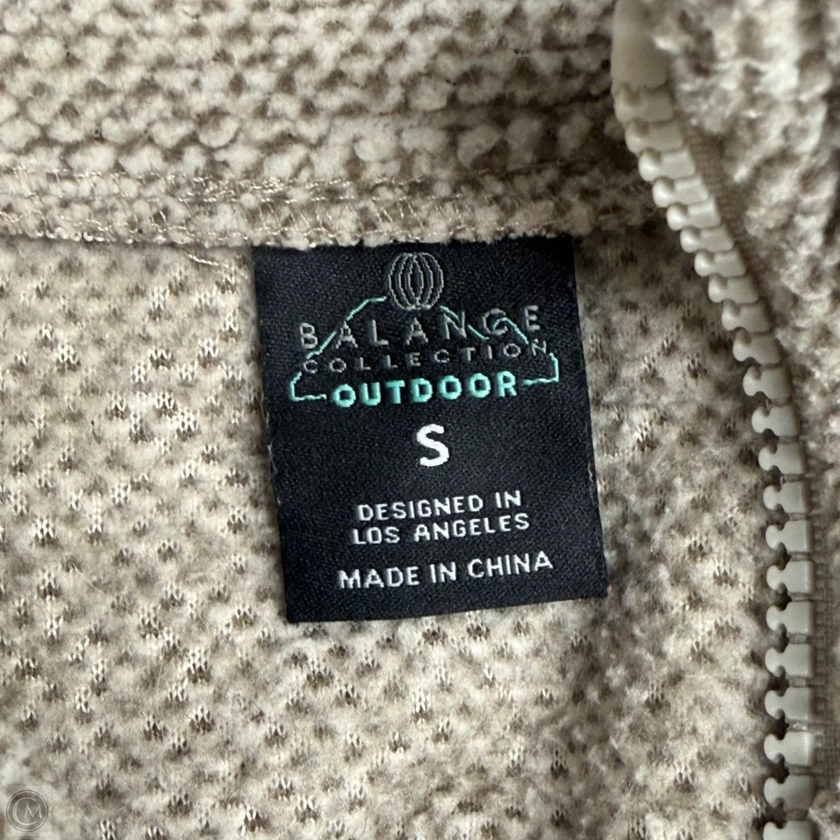 Jacket Fleece By Balange Collection In Tan, Size: S