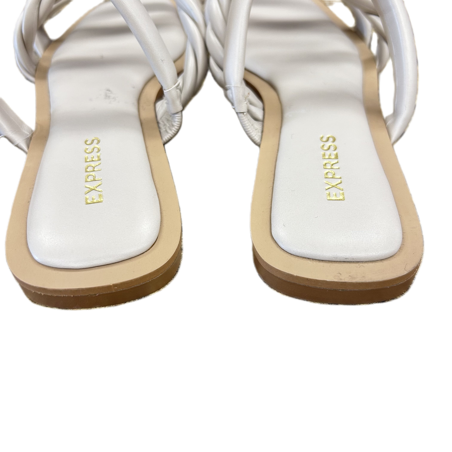 Beige Sandals Flats By Express, Size: 6