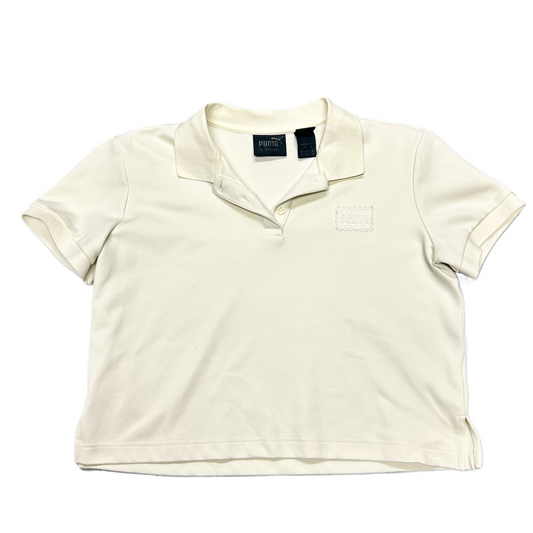 Cream Top Short Sleeve By Puma, Size: Xs