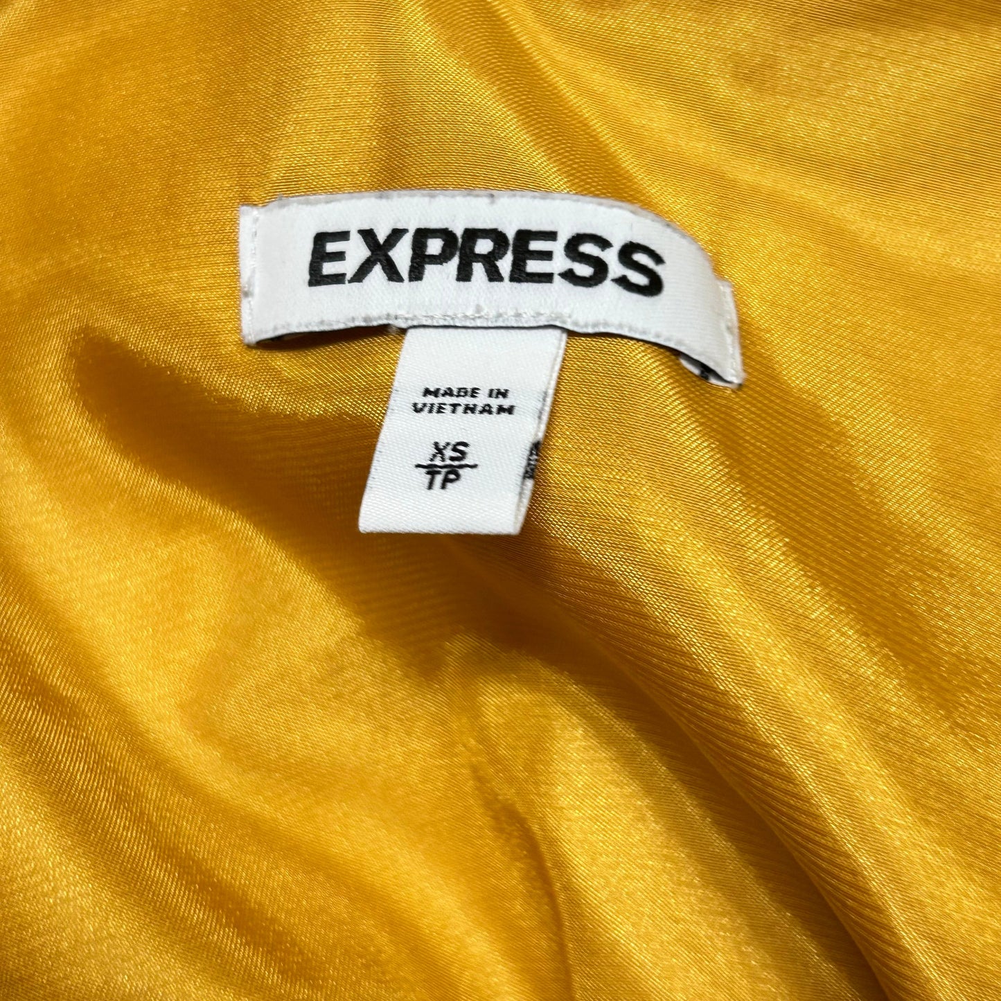 Yellow Dress Casual Maxi By Express, Size: Xs