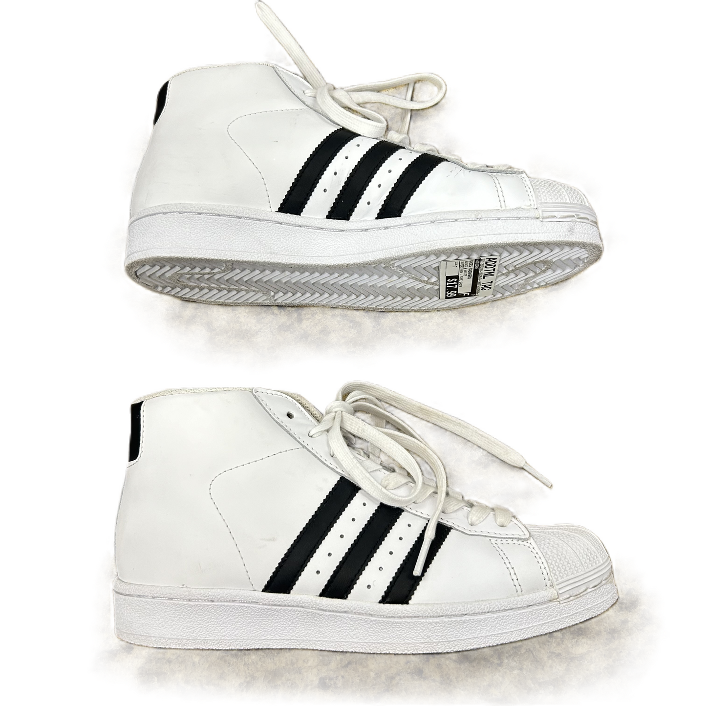 Black & White Shoes Sneakers By Adidas, Size: 7