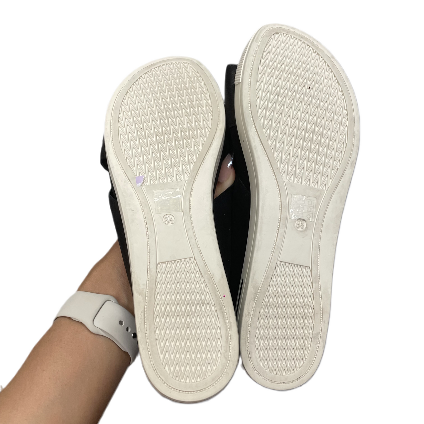 Black Sandals Heels Wedge By Eileen Fisher, Size: 8.5