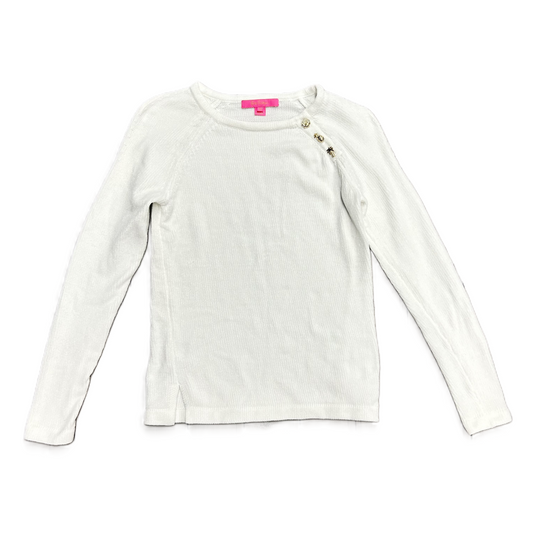 White Sweater Designer By Lilly Pulitzer, Size: Xs
