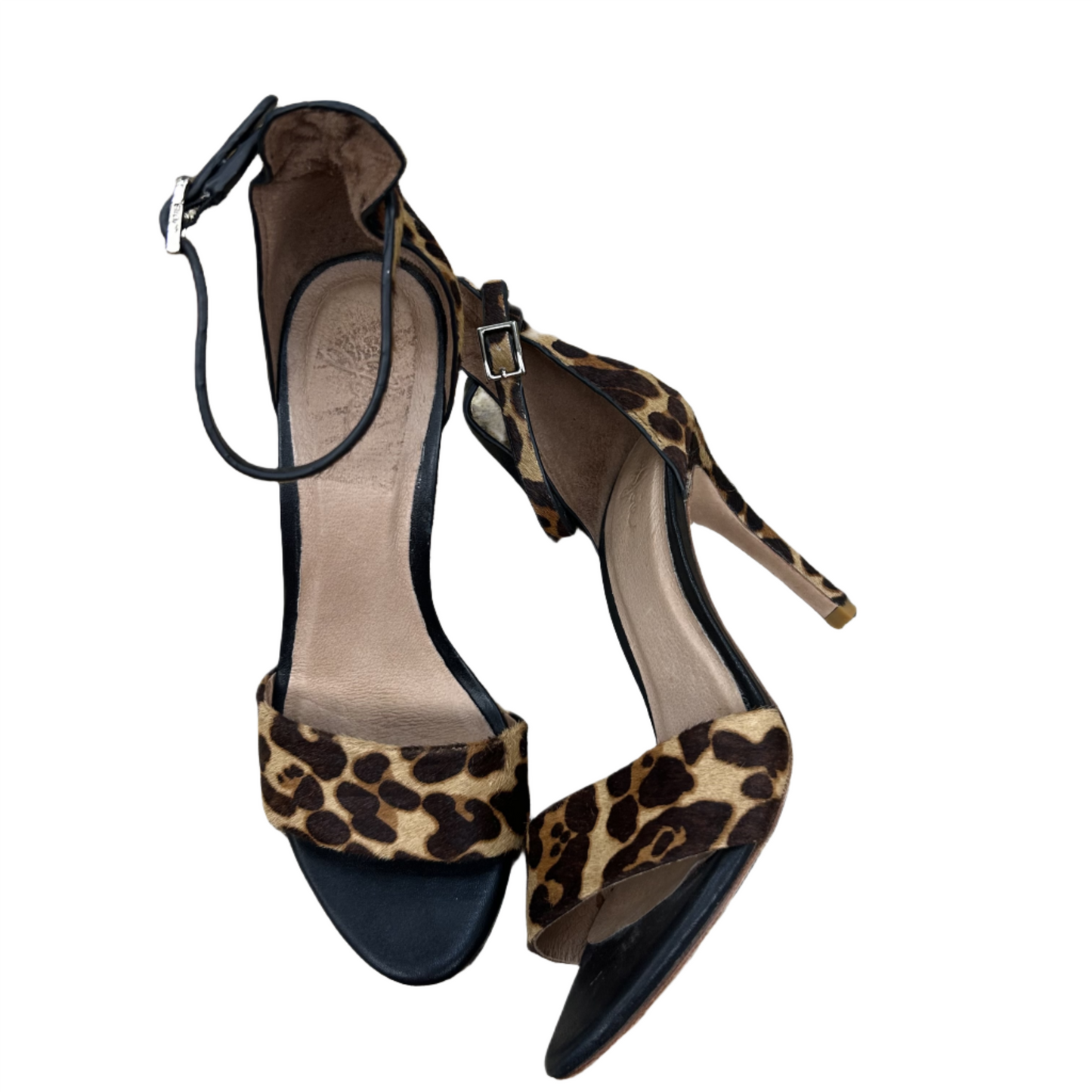 Leopard Print Sandals Heels Stiletto By Joie, Size: 7.5