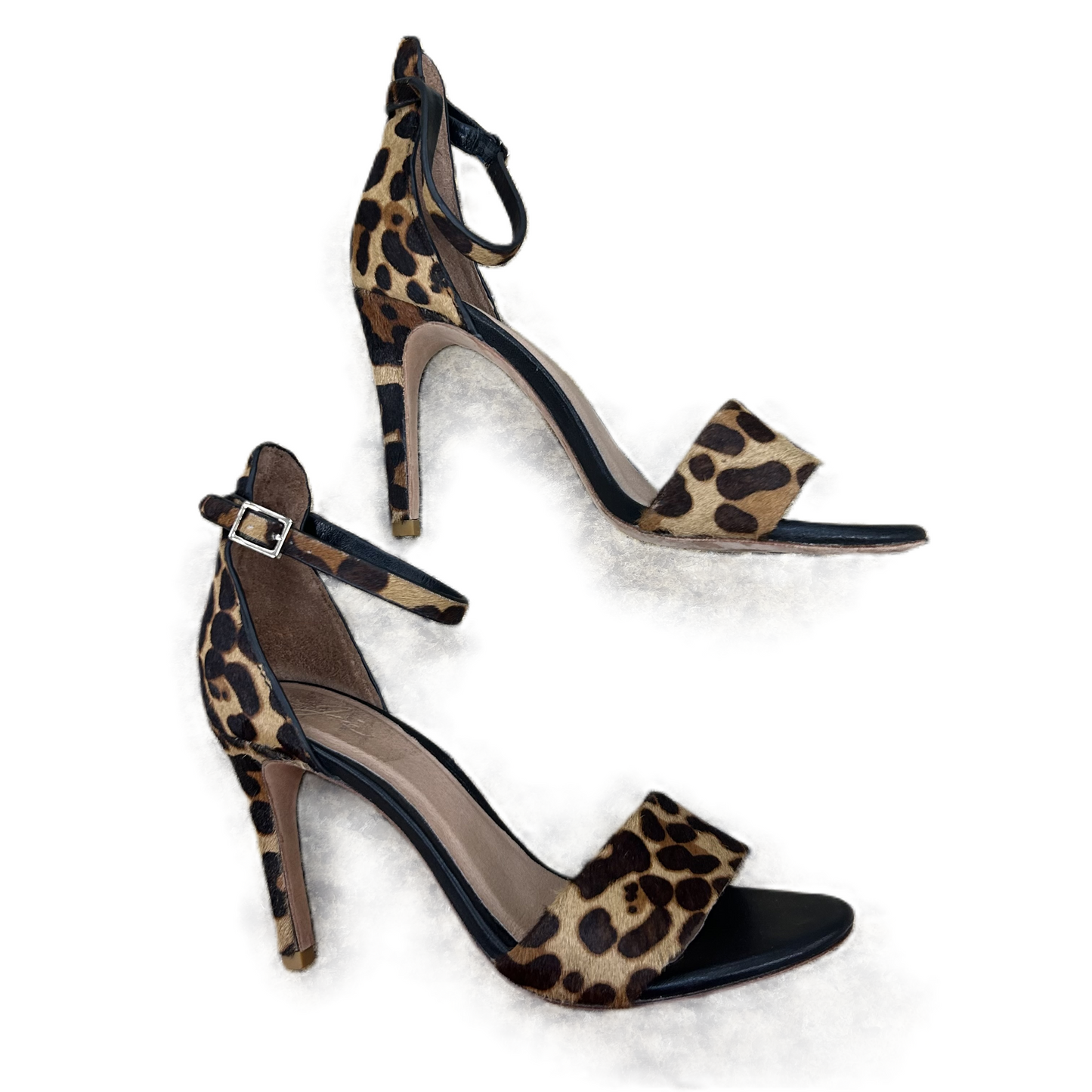 Leopard Print Sandals Heels Stiletto By Joie, Size: 7.5