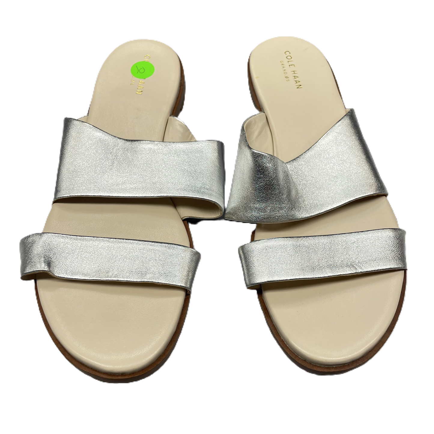 Silver Sandals Designer By Cole-haan, Size: 10
