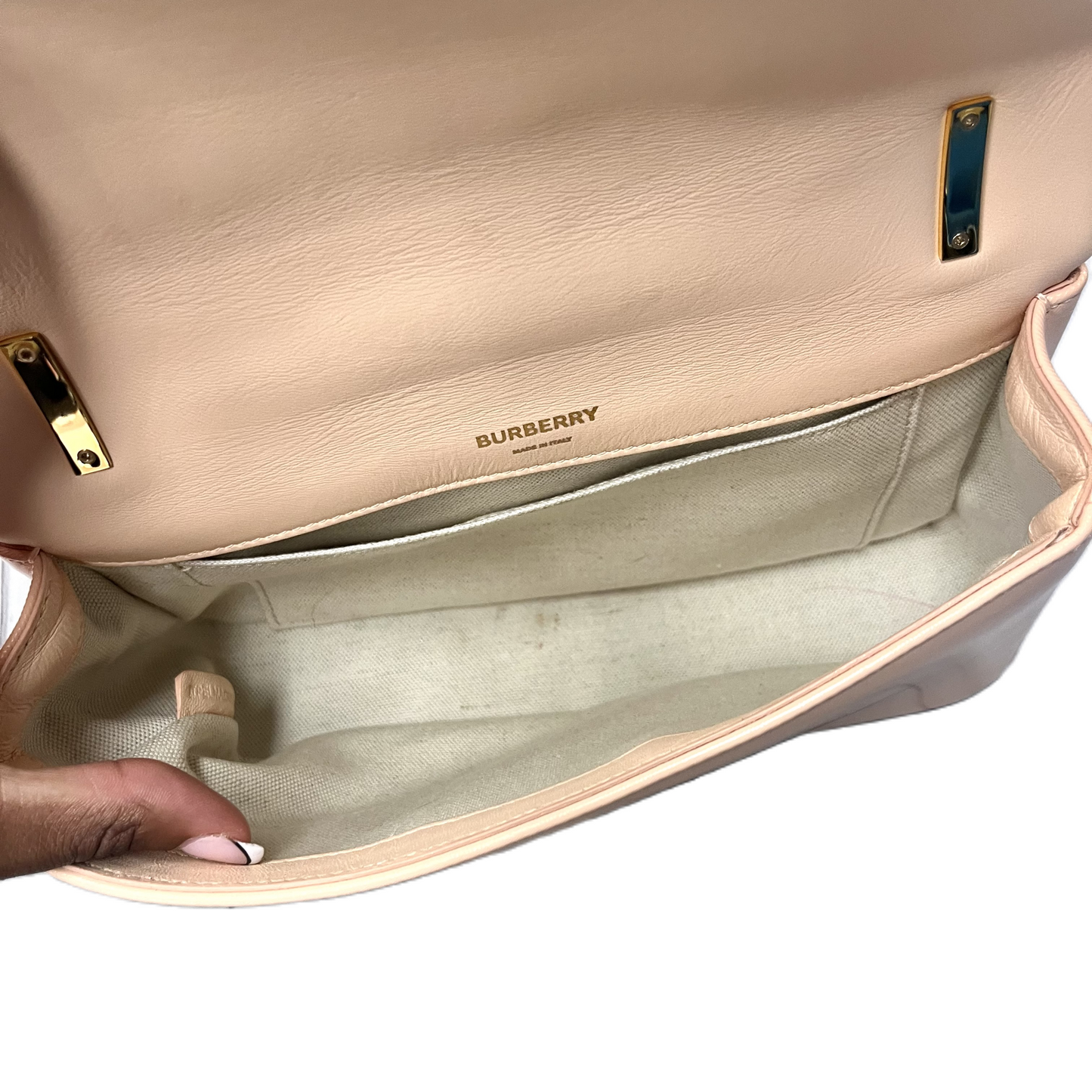 Handbag Luxury Designer By Burberry, Size: Medium