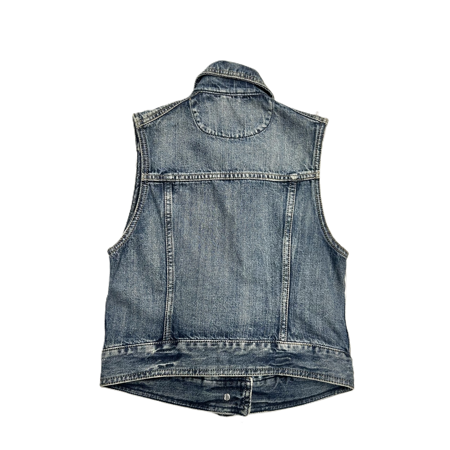 Vest Other By Express In Blue Denim, Size: Xs