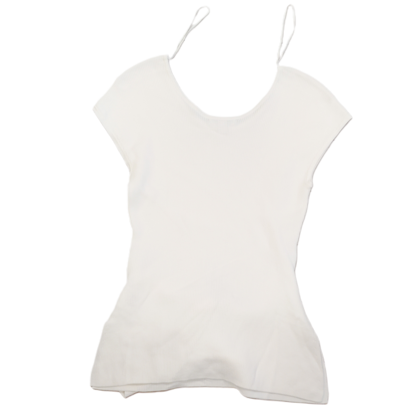 Ivory Top Short Sleeve By Bar Iii, Size: S