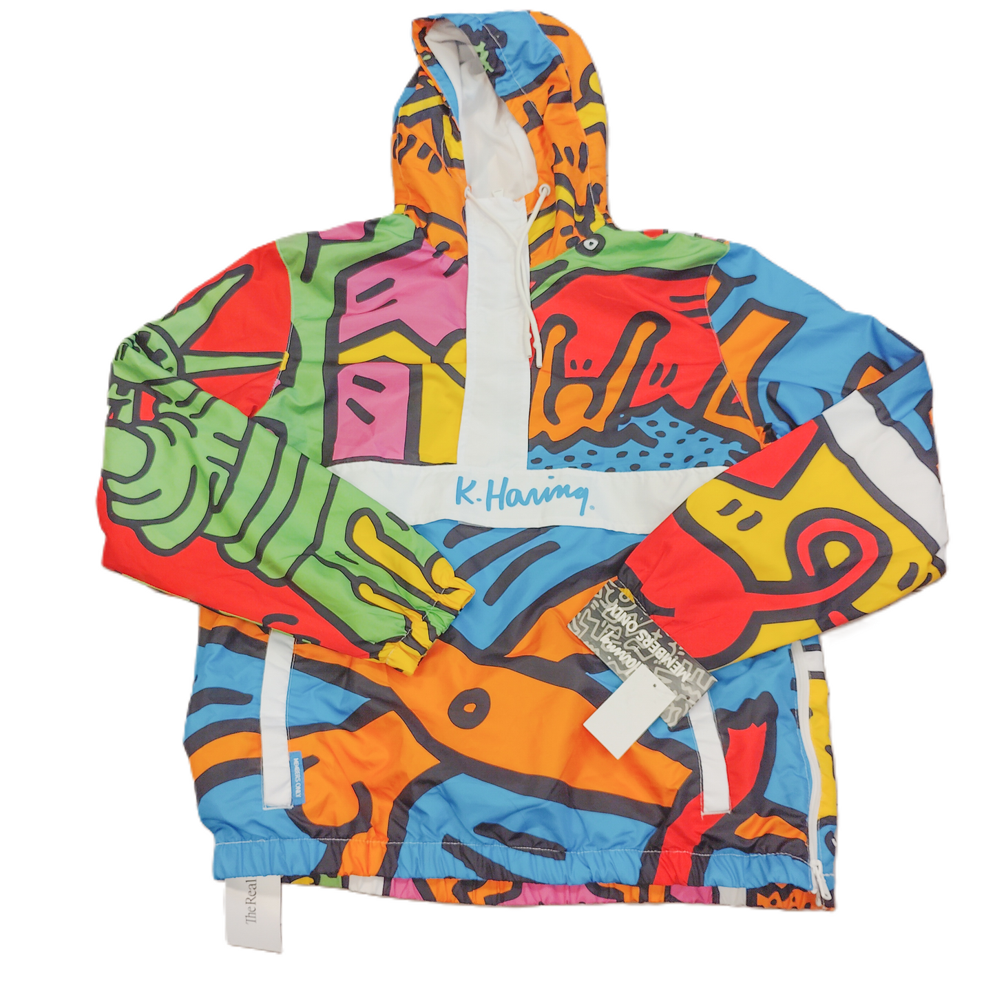 Multi-colored Jacket Windbreaker By Members Only, Size: M