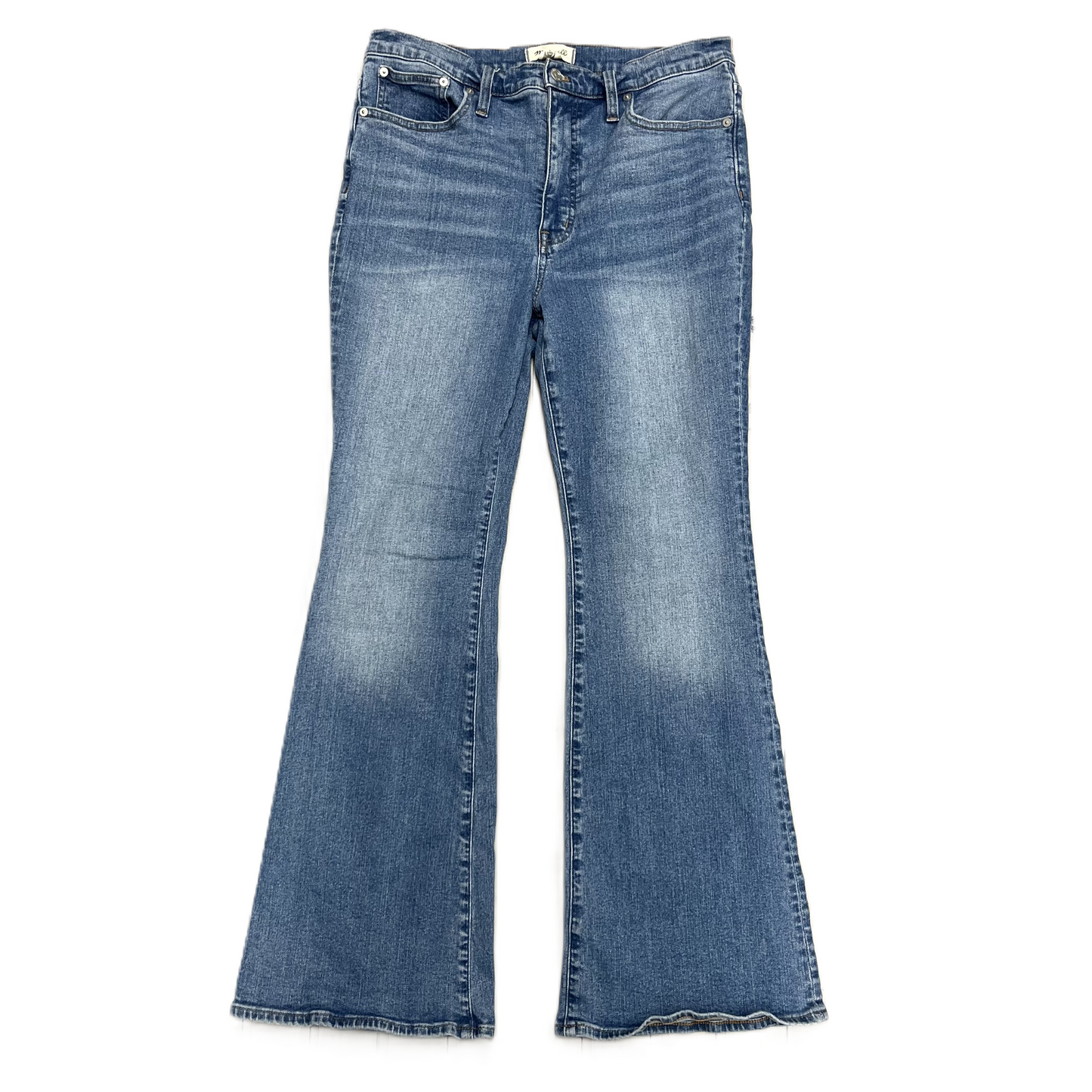 Blue Denim Jeans Flared By Madewell, Size: 12
