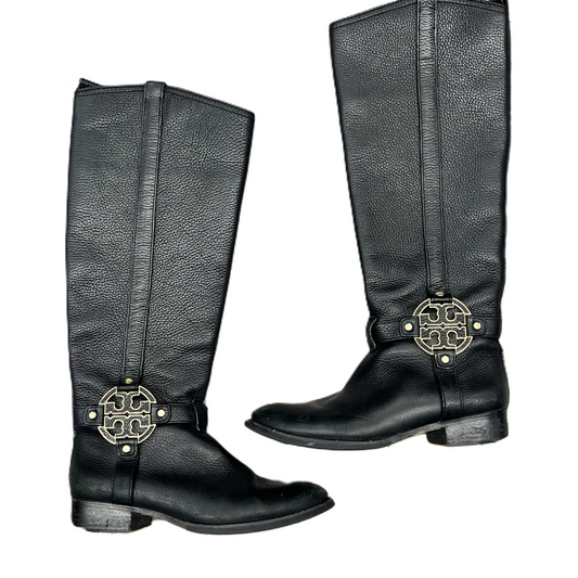 Black Boots Designer By Tory Burch, Size: 6.5