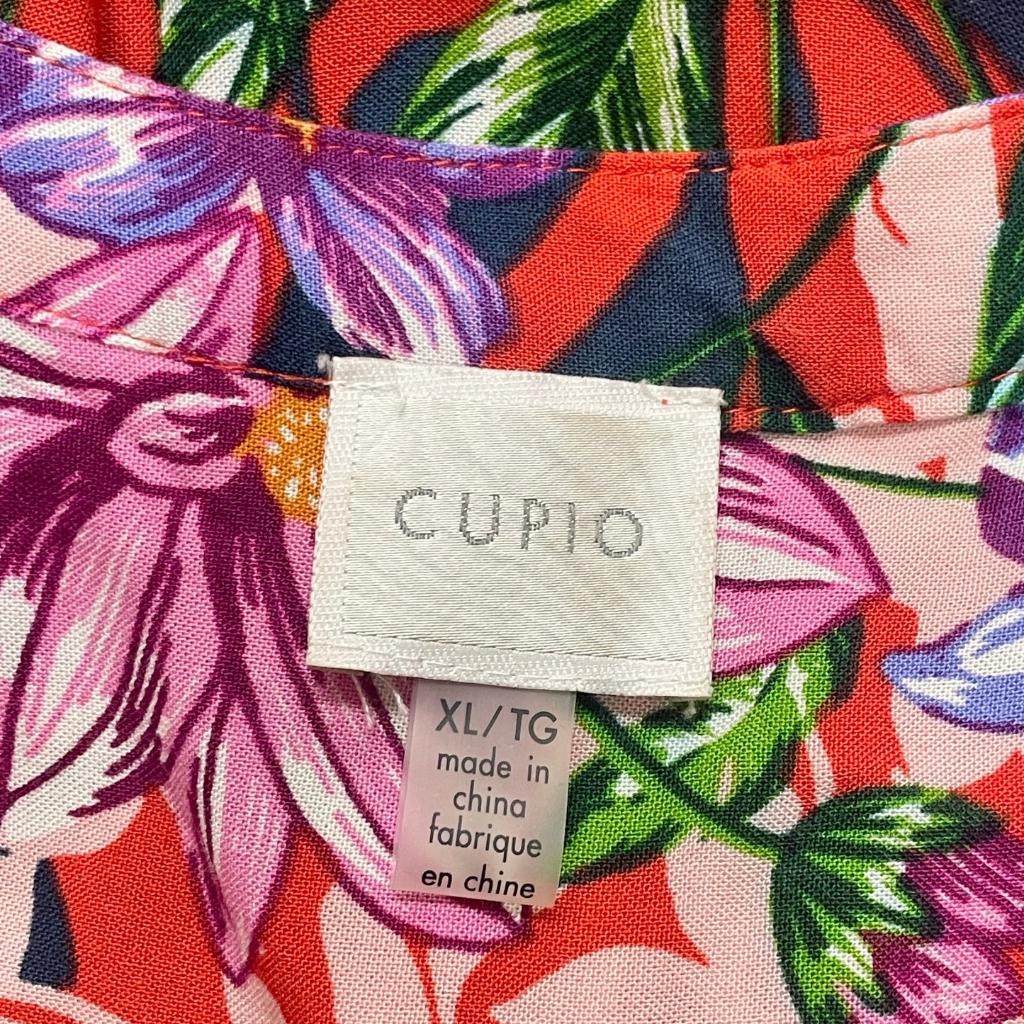 Floral Print Dress Casual Maxi By Cupio, Size: Xl