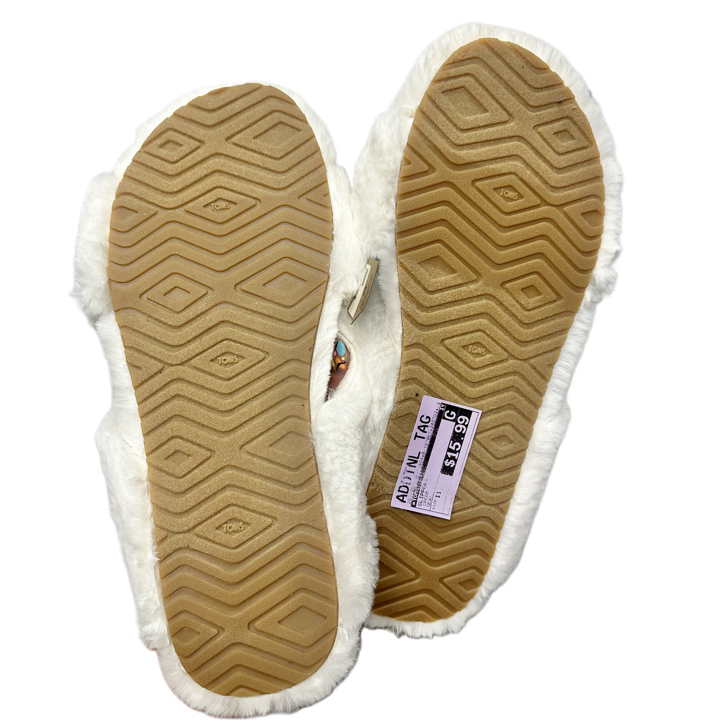 Slippers By Toms In Cream, Size: 11