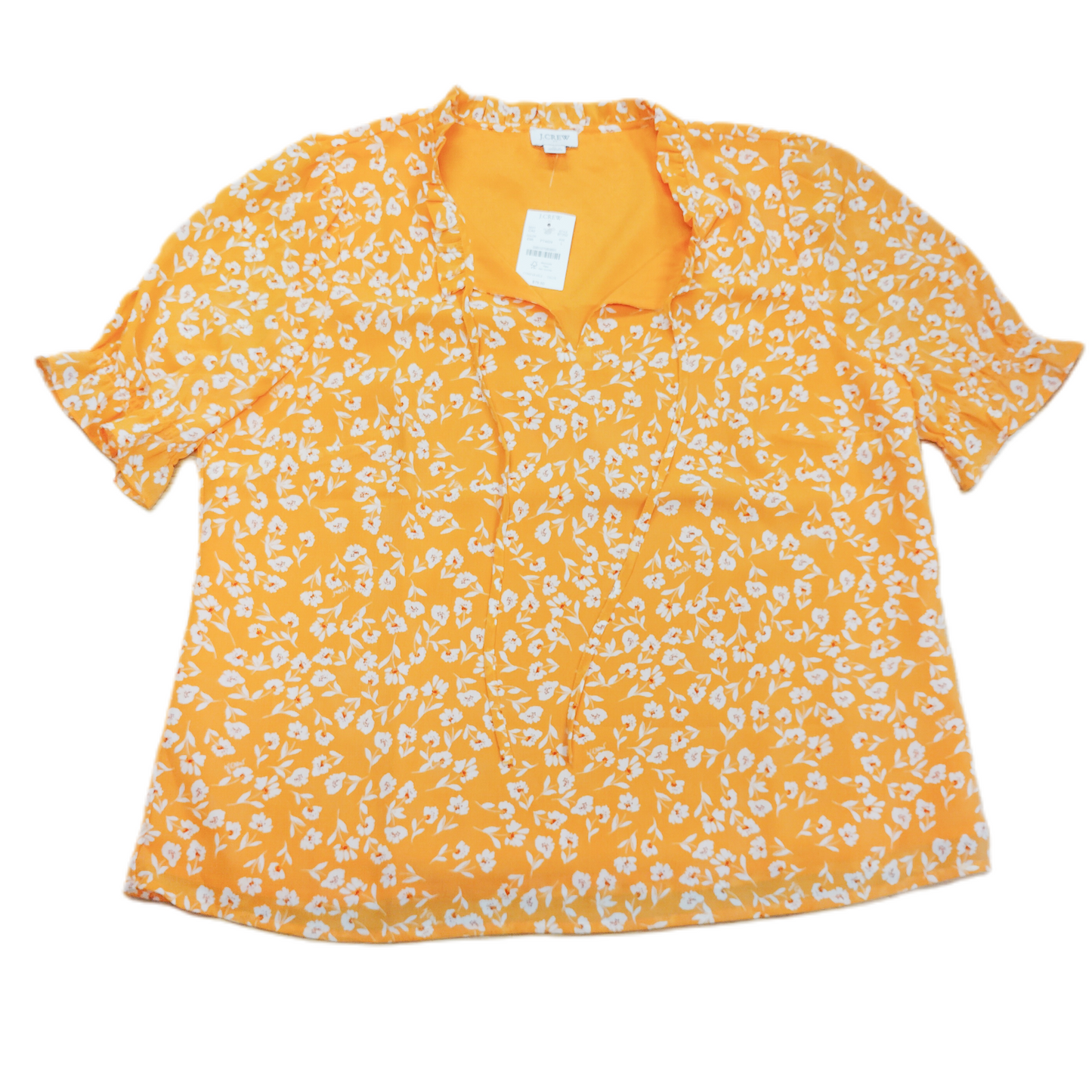 Orange Top Short Sleeve By J. Crew, Size: L