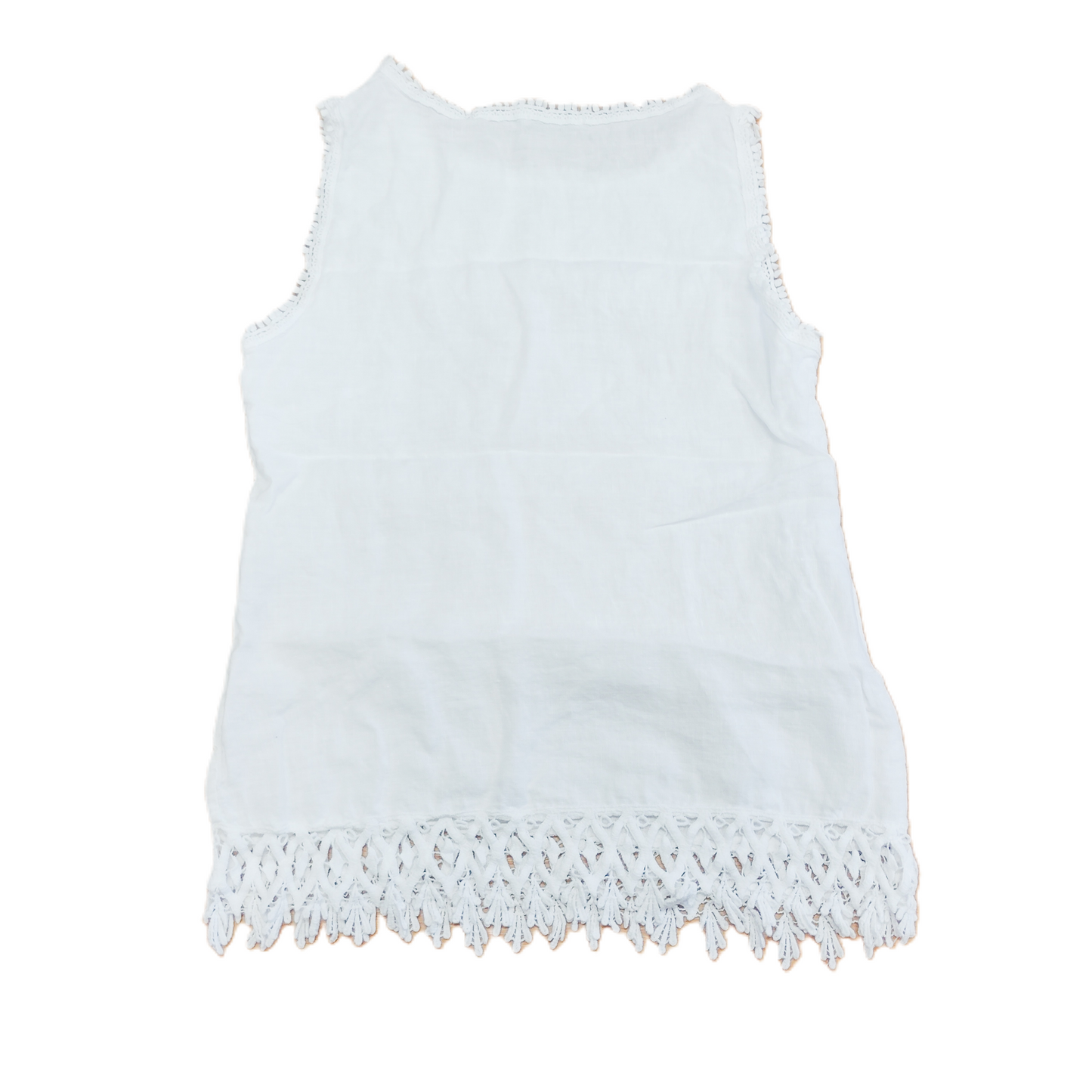 White Top Sleeveless By Valentina Naldi, Size: S