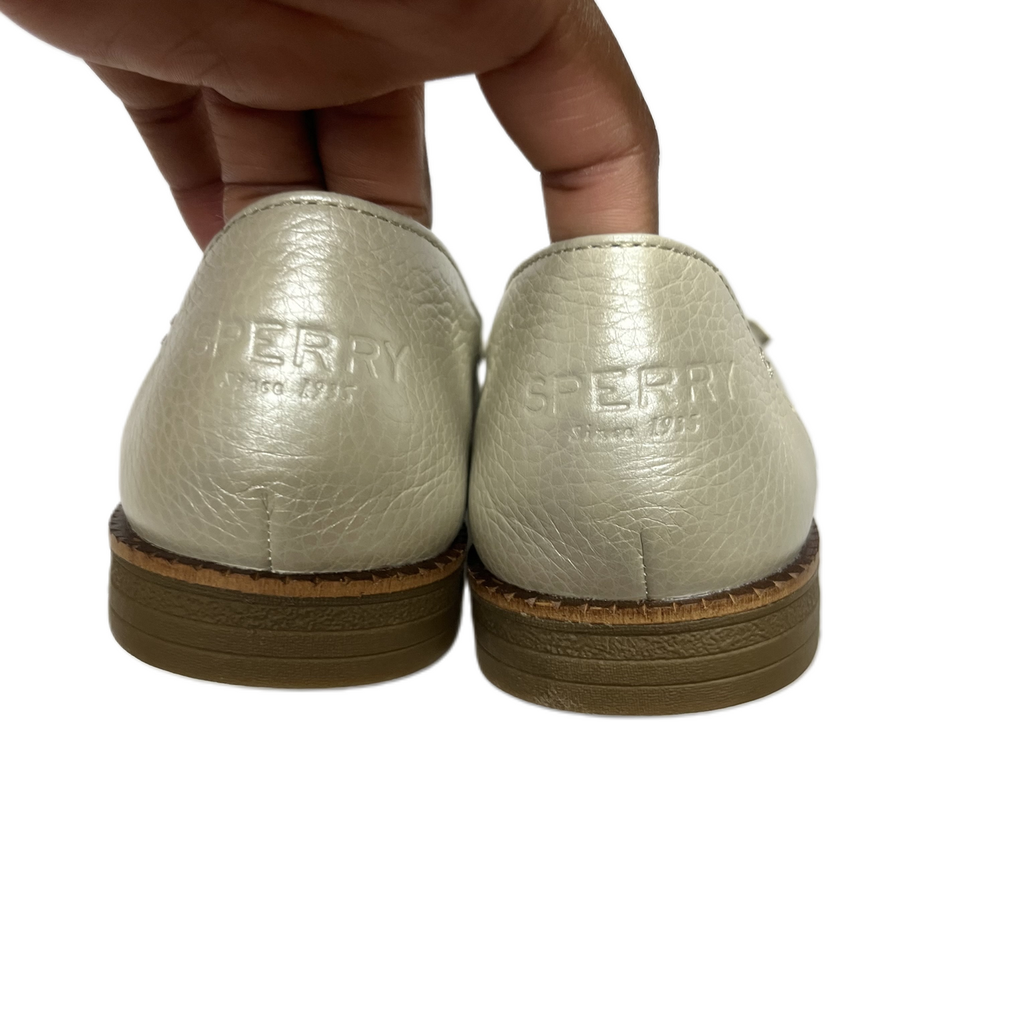 Gold Shoes Flats By Sperry, Size: 7.5