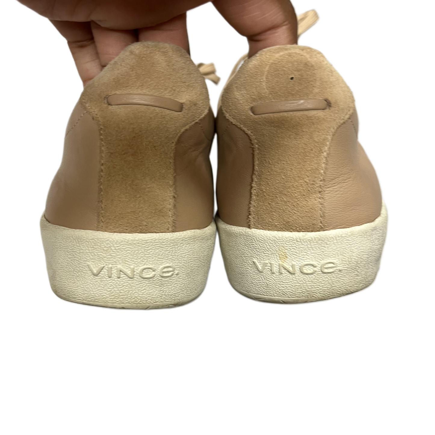 Tan Shoes Sneakers By Vince, Size: 7.5