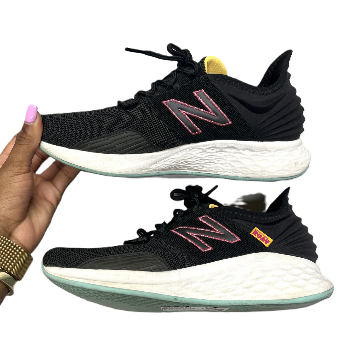 Black Shoes Athletic By New Balance, Size: 8