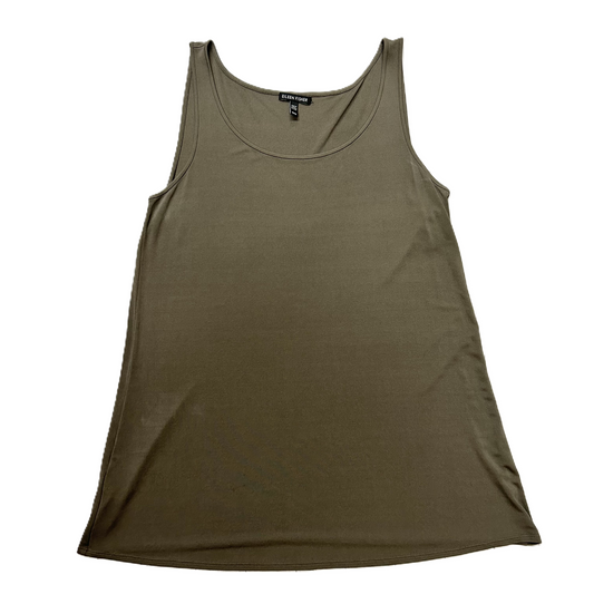 Taupe Top Sleeveless Basic By Eileen Fisher, Size: M