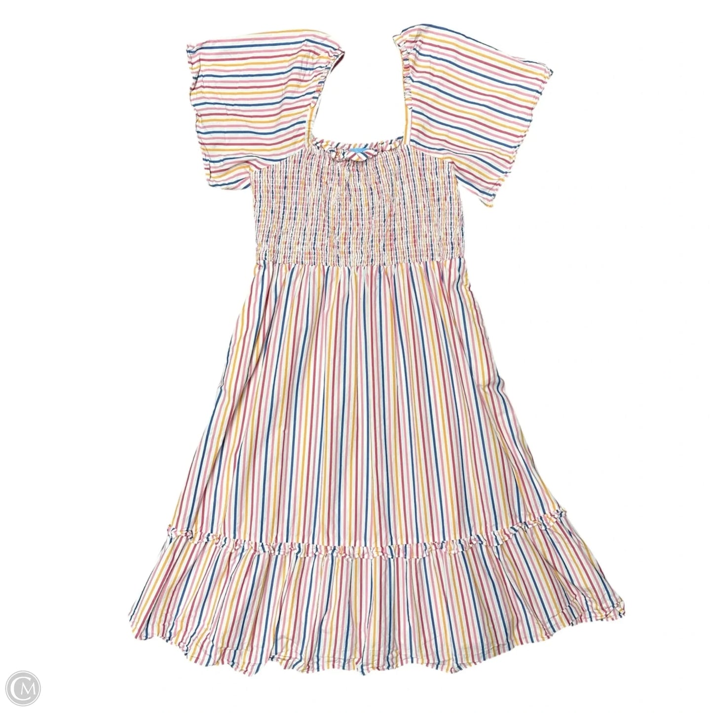 Dress Casual Maxi By Draper James In Pink & Red, Size: L