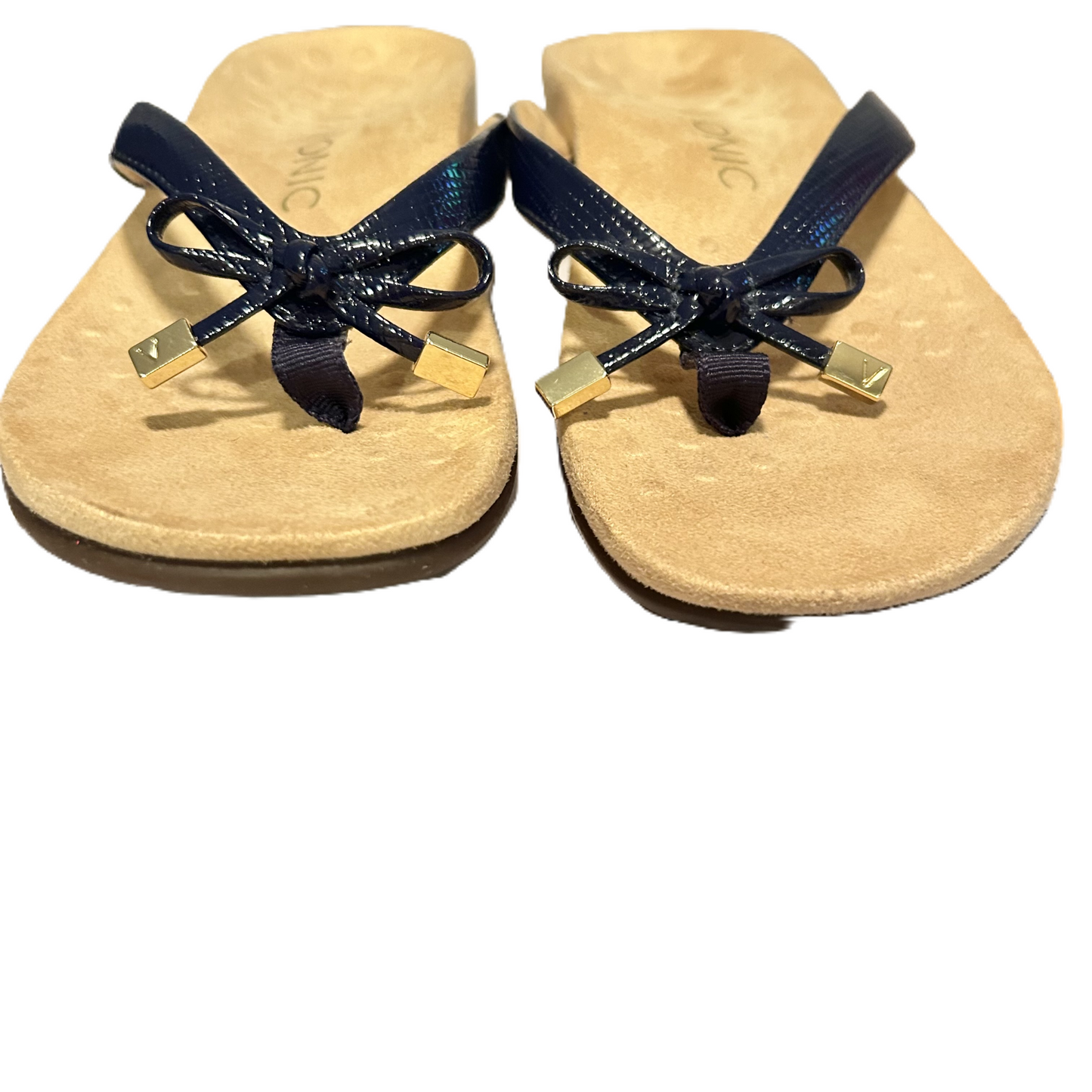 Blue Sandals Flats By Vionic, Size: 5