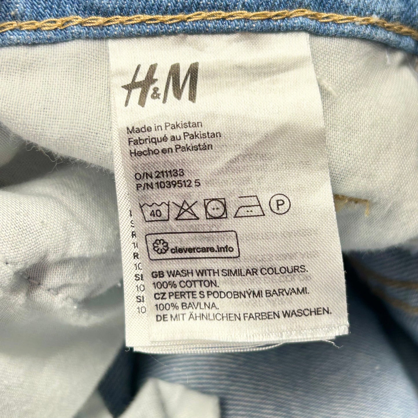 Jeans Flared By H&m In Blue Denim, Size: 12