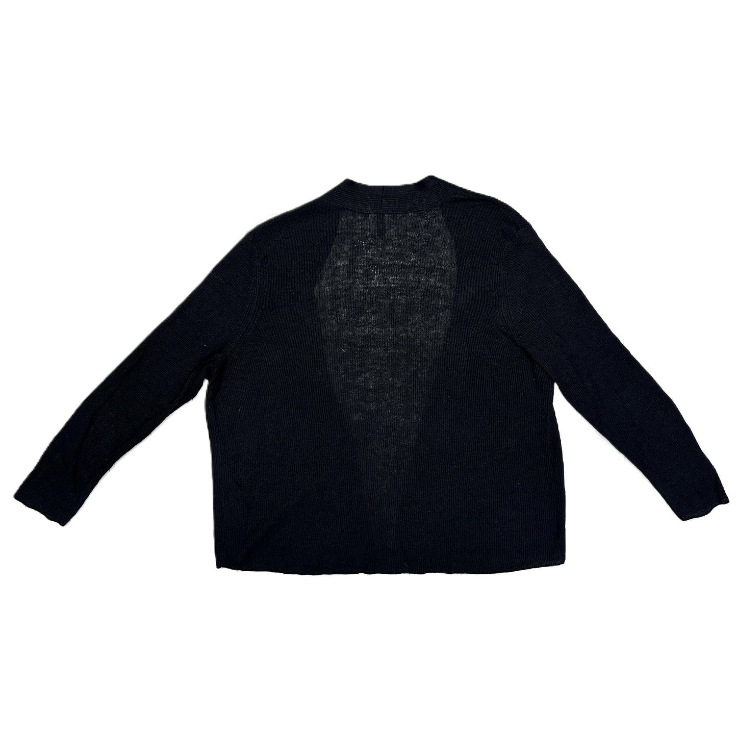 Sweater Cardigan By Eileen Fisher In Black, Size: 1x