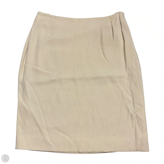Skirt Designer By Max Mara In Tan, Size: 12