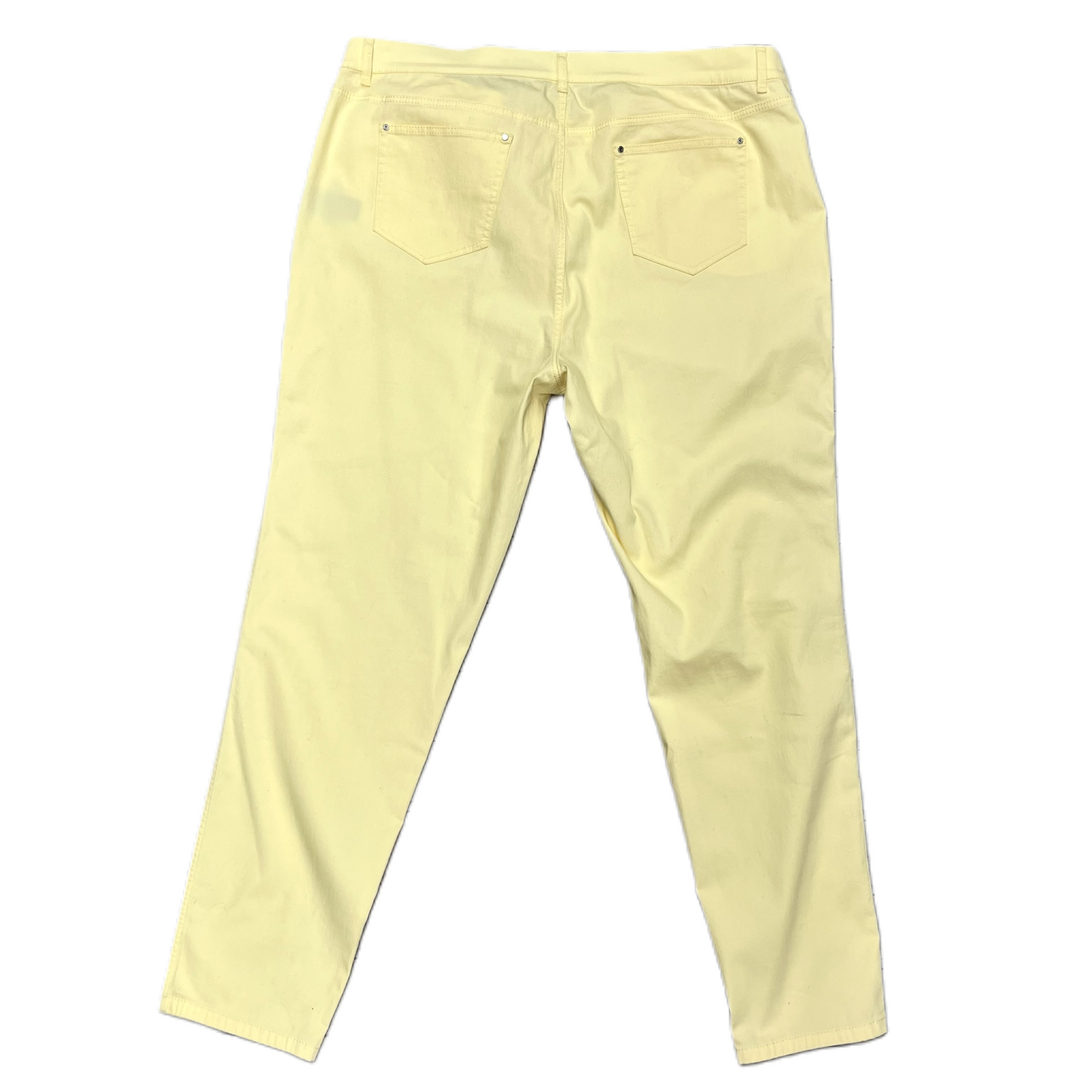 Jeans Designer By Lafayette 148 In Yellow Denim, Size: 16