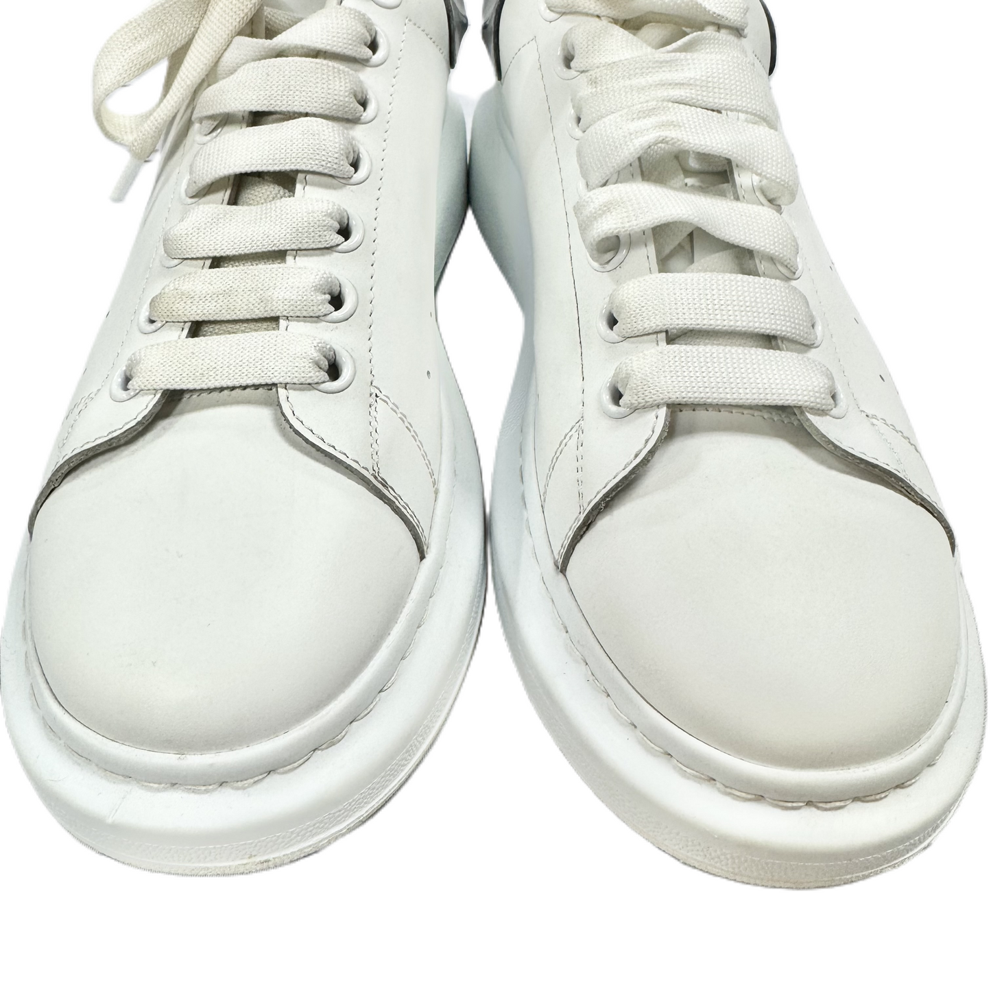 Shoes Luxury Designer By Alexander Mcqueen In White, Size: 11.5