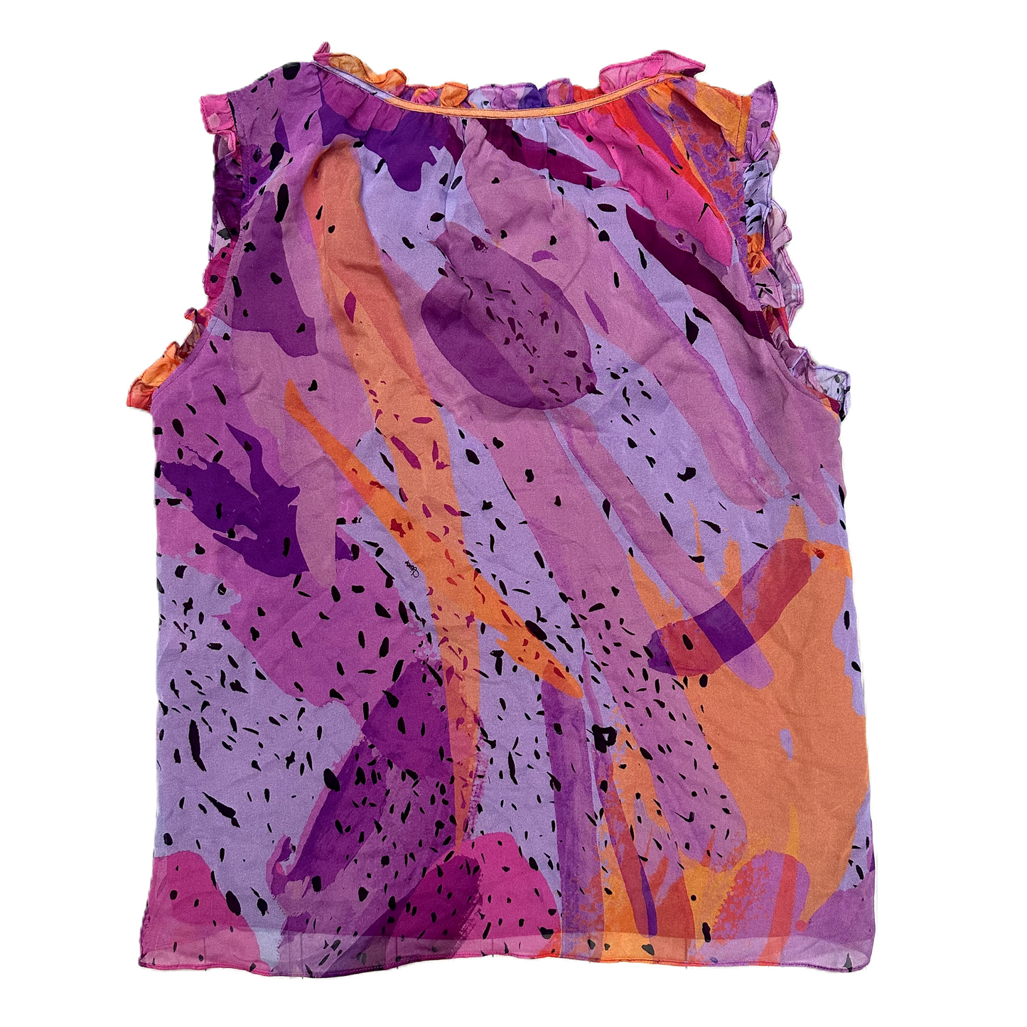 Top Sleeveless Designer By Diane Von Furstenberg In Pink & Purple, Size: S